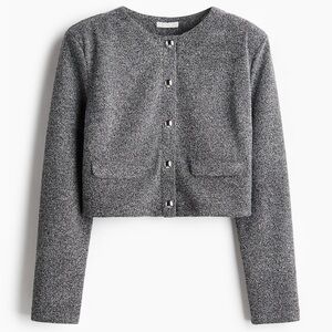 SHOULDER-PAD CARDIGAN